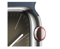 Apple Watch 9 45/Silver Steel/Storm Blue Sport Band S/M LTE - 1180288 - zdjęcie 4